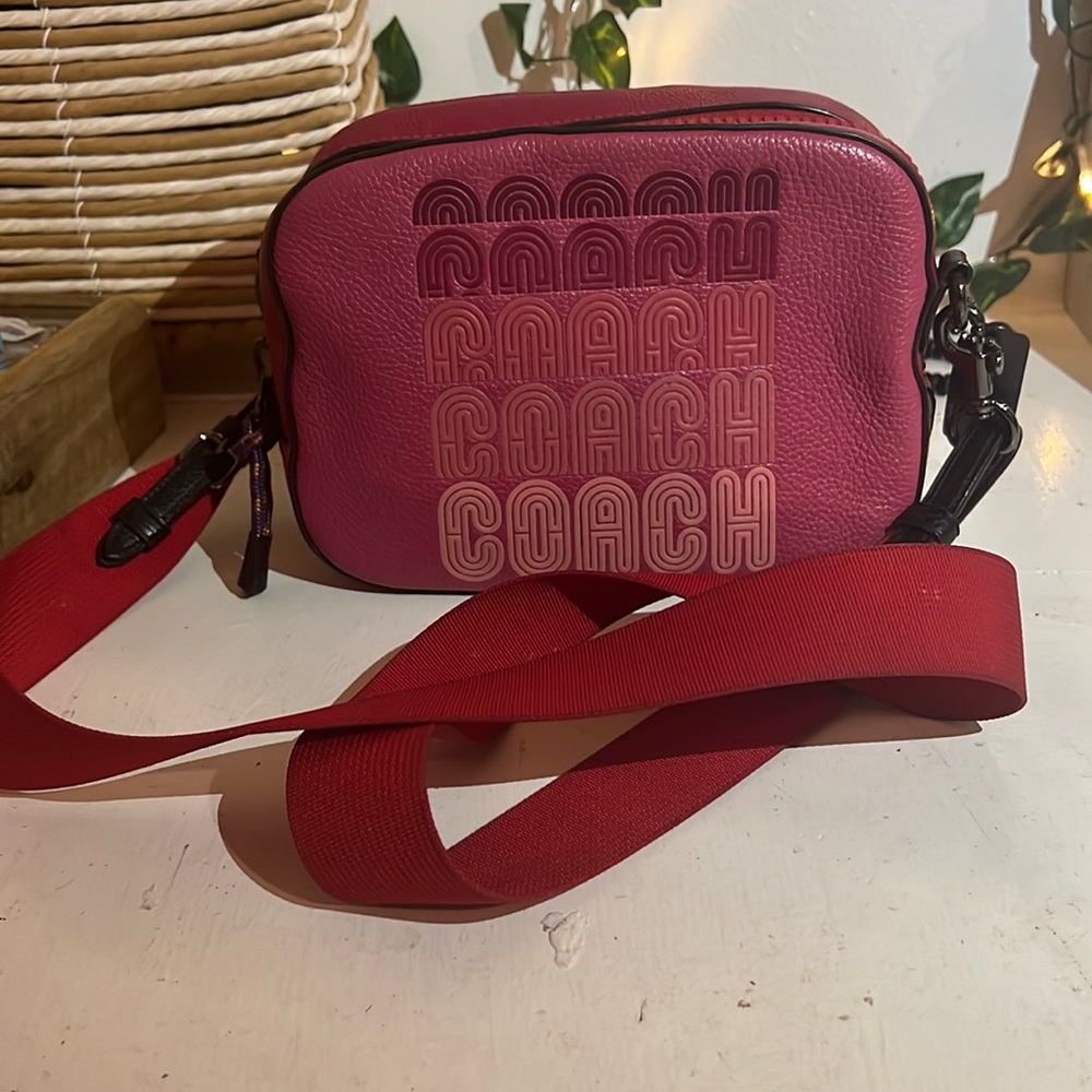 Coach Pink Camera Bag